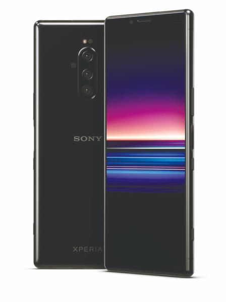 The Sony Xperia 1 in black.