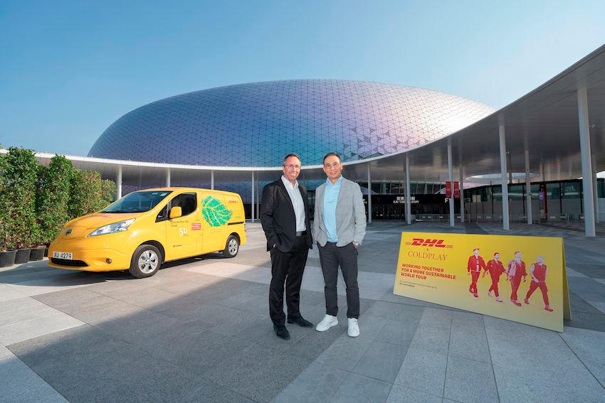 DHL Express Hong Kong becomes the Official Partner of Kai Tak Sports Park. (Left) Mr. John Sharkey, CEO, KTSP; (Right) Andy Chiang, Senior Vice President and Managing Director, DHL Express Hong Kong and Macau