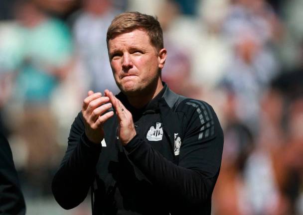 Newcastle’s manager, Eddie Howe - AFPpix