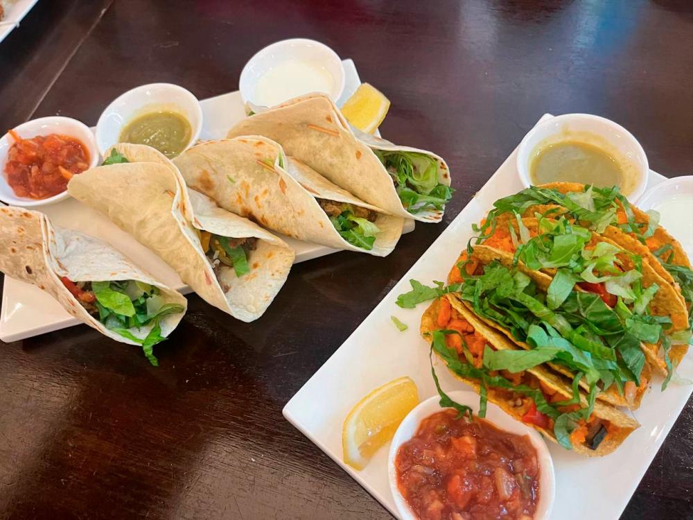 $!The tacos combines the flavors of Indian and Mexican cuisine.