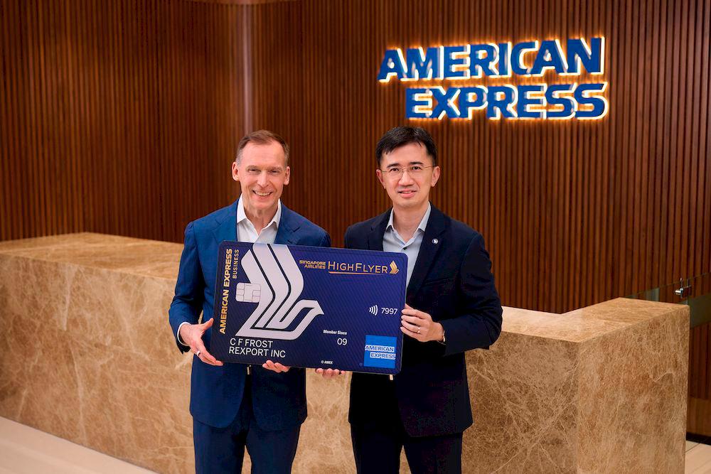 Left to Right: Mr. Marlin Brown, Singapore Country Manager, American Express and Mr. Ng Yung Han, Vice President Global and Corporate Sales, Singapore Airlines