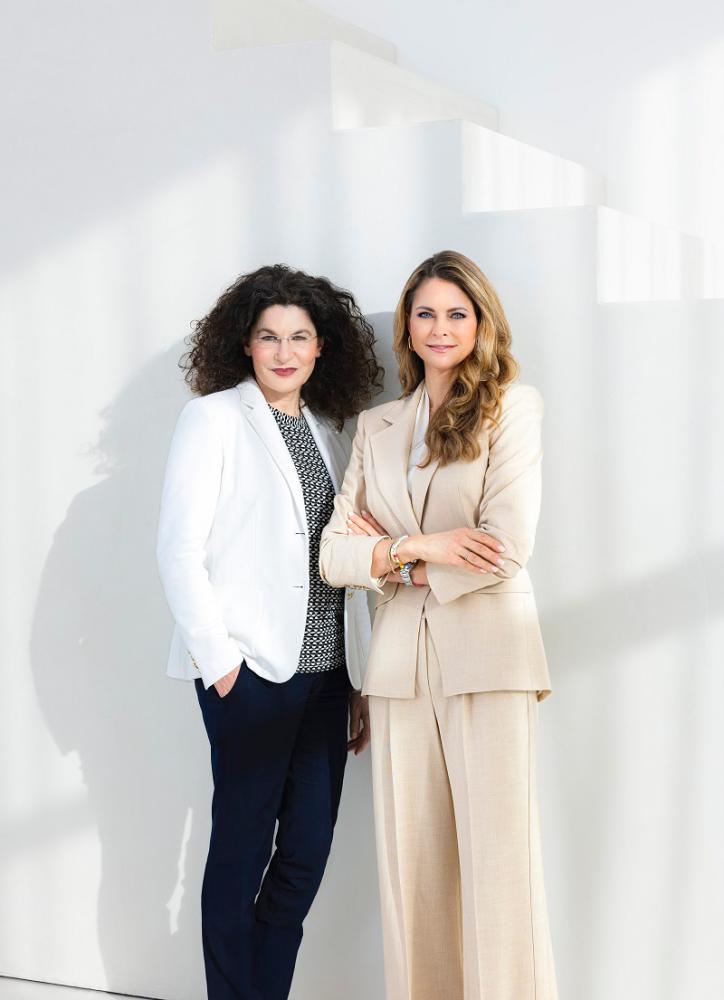 Exceptional Partnership: Princess Madeleine and Weleda Launch New Skincare Brand, minLen. Left: Weleda CEO Tina Müller, Right: Princess Madeleine, Credit: Henning Ross