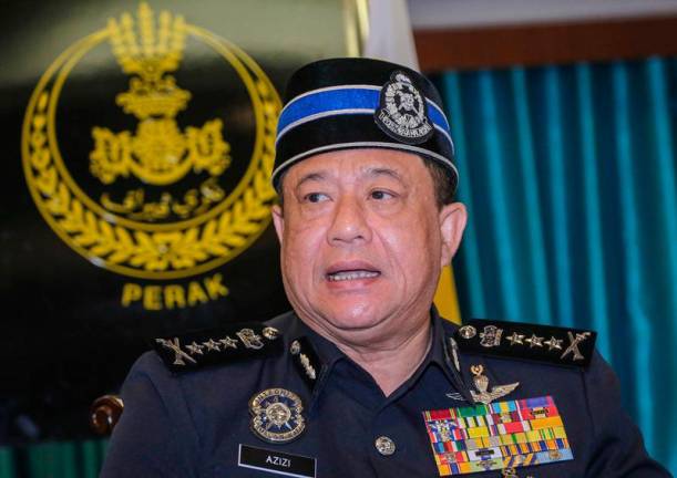 Perak police chief, Datuk Azizi Mat Aris. - BERNAMApix