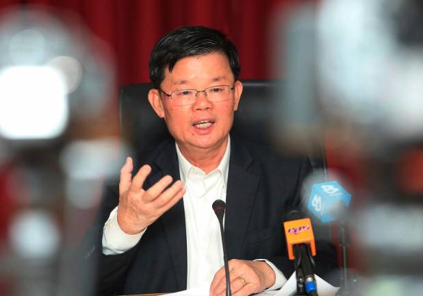 Penang Chief Minister Chow Kon Yeow. - theSunpix