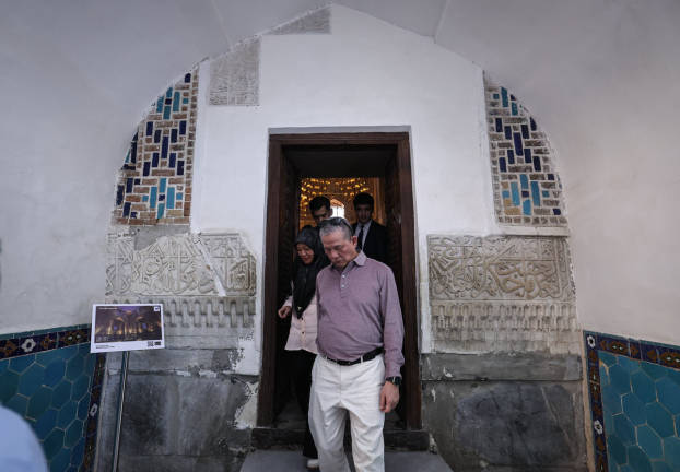 The Deputy Prime Minister, who is also the Minister of Energy Transition and Water Transformation, Datuk Seri Fadillah Yusof, visited the tomb of Amir Temur, an Uzbek warlord and ruler who founded the Timurid Empire, in the city of Samarkand today. - BERNAMA