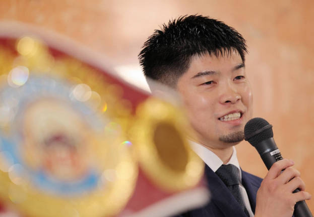 Kosei Tanaka speaks during a news conference to announce his retirement in Nagoya on Wednesday. - via The Japan Times