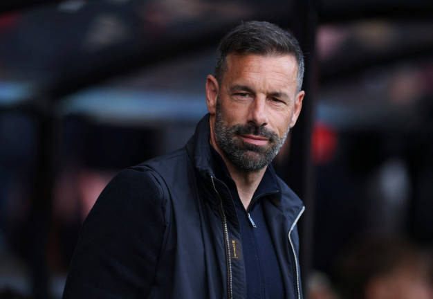 Leicester City manager Ruud van Nistelrooy before the AFC Bournemouth v Leicester City match at Vitality Stadium, Bournemouth, Britain on May 25, 2025 . - via REUTERS