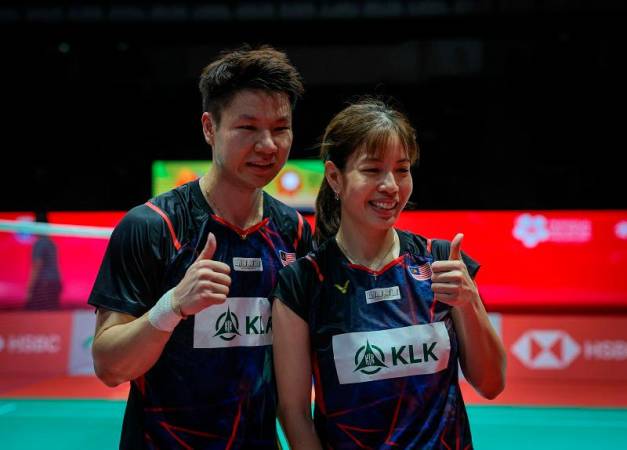 National mixed doubles pair, Shevon Lai Jemie (R) and Goh Soon Huat. - BERNAMApix