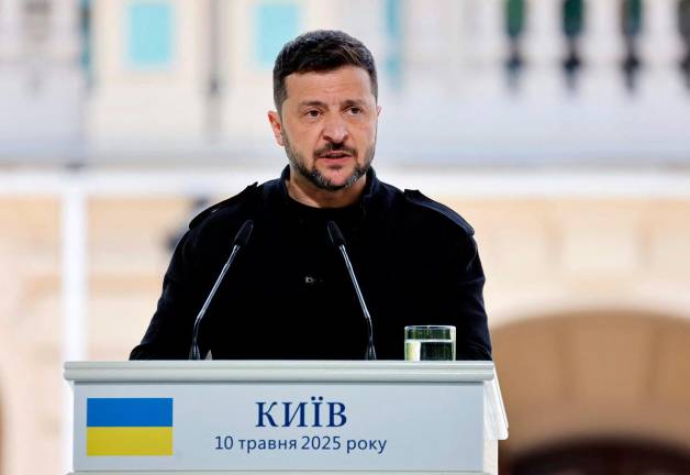 Ukranian President, Voloydmyr Zelensky. - Ludovic MARIN / POOL / AFP