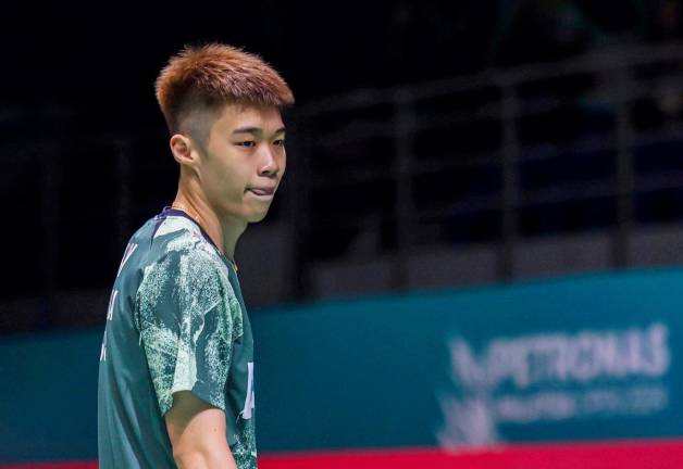 National men’s singles shuttler, Ng Tze Yong. - BERNAMApix