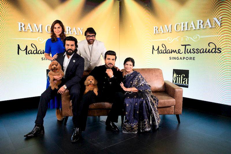 Ram Charan is joined by his family at figure unveiling, including his father Mr Chiranjeevi $!Ram Charan is joined by his family at figure unveiling, including his father Mr Chiranjeevi