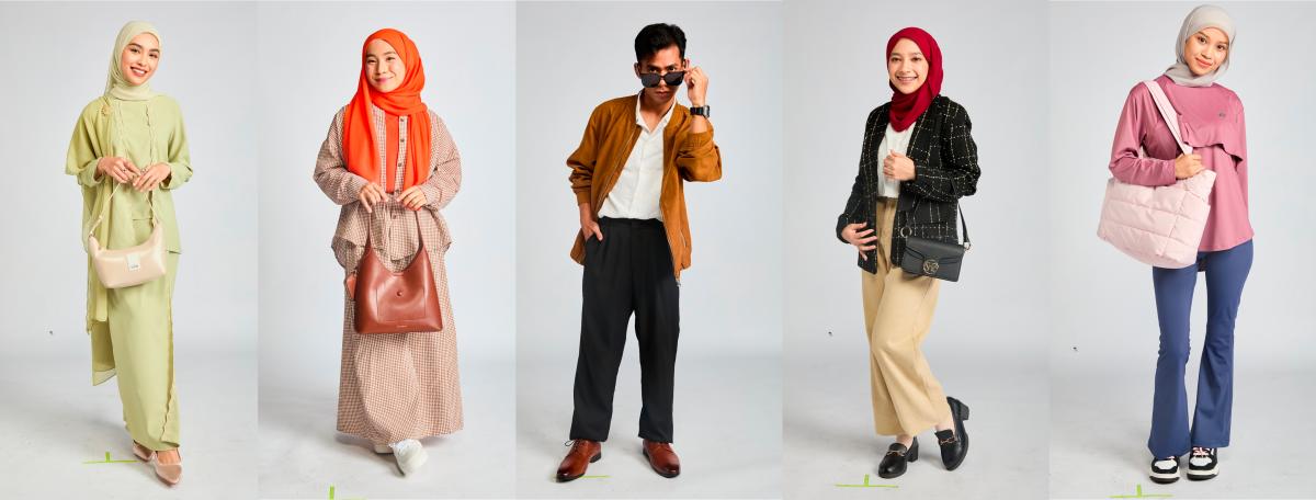 (From left) Sharifah Rose, Yaya, Asyraf Rozami, Hanisha Jaafar, and Syamimi