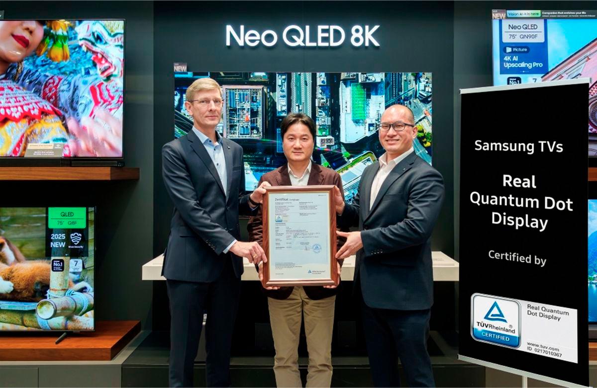 Samsung QLED TVs Earn “Real Quantum Dot Display” Certification from TÜV Rheinland