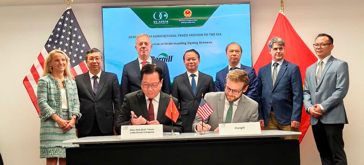 MoU signing to purchase US agricultural commodities.