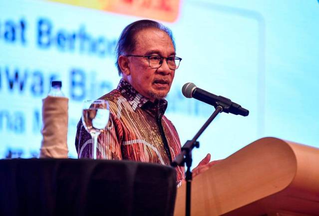 Prime Minister, Datuk Seri Anwar Ibrahim. - BERNAMApix