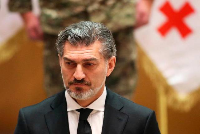 Georgia's new president Mikheil Kavelashvili looks on during his swearing-in ceremony at the parliament in Tbilisi, Georgia December 29, 2024. - REUTERS/Irakli Gedenidze/Pool