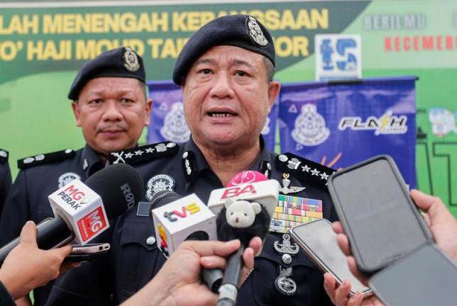 Perak police chief, Datuk Azizi Mat Aris. - BERNAMApix