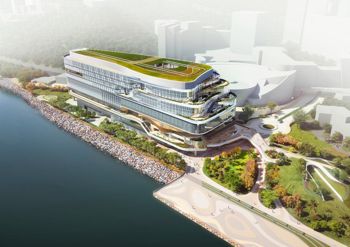 (conceptual renderings) The Cyberport 5 is set to become a prominent and significant landmark in Hong Kong’s innovation and technology (I&amp;T) ecosystem. Equipped with next-generation digital infrastructure and advanced smart office facilities, it will bolster key I&amp;T industries and strategic emerging sectors, attracting top-tier enterprises from the Mainland Chinese and global markets.