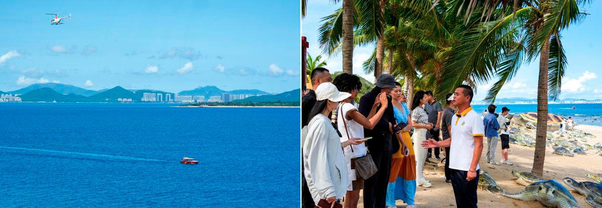 The international media team immersed itself in the colorful experience that the “cool island” of Hainan offered in summer. (Photo credit: Jing Chen)
