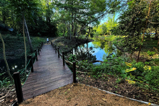 A newly completed ecology track at the Labuan Botanical Garden is now open to the public, offering a scenic and educational route for hiking and walking enthusiasts of all fitness levels.