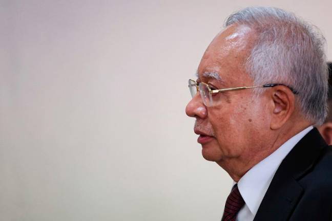 Bekas Perdana Menteri, Datuk Seri Najib Tun Razak. - fotoBERNAMA