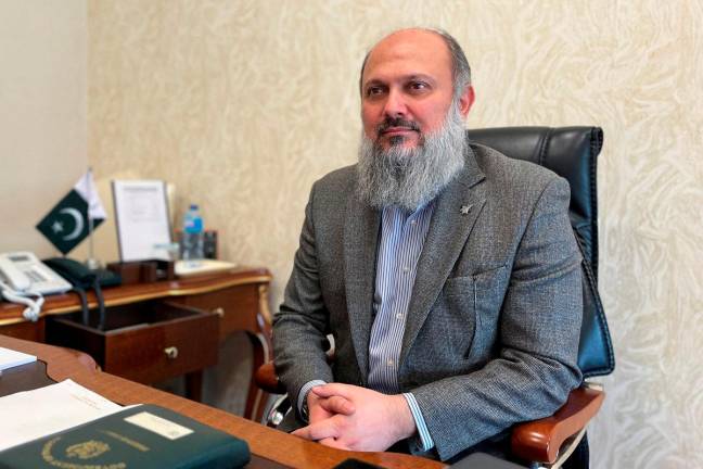 Pakistan’s Minister for Commerce Jam Kamal Khan looks on during an interiew with Reuters in Islamabad, Pakistan May 22, 2025. - REUTERSpix