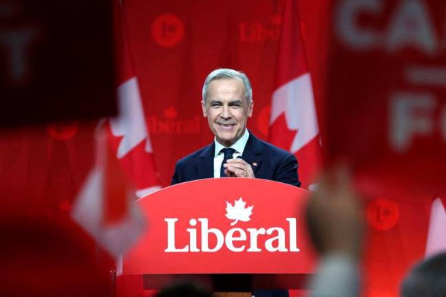 Canada’s Liberal Party overwhelmingly elected Mark Carney as its new leader and the country’s next prime minister on March 9, 2025,. AFPpix