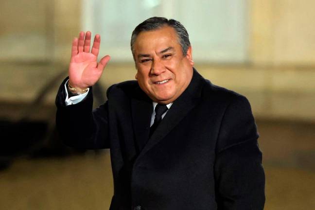 Peruvian Prime Minister, Gustavo Adrianzen. - AFPpix