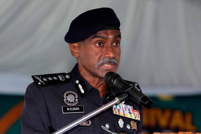 Johor police chief, CP M Kumar. - BERNAMAPIX
