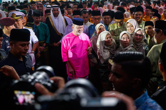 The Yang di-Pertuan Agong, Sultan Ibrahim, graciously departed after officiating the National-Level Maal Hijrah Celebration 1447H/2025M at the Malaysia International Trade and Exhibition Centre (MITEC) yesterday. - BERNAMA