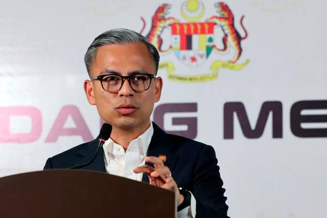 Communications Minister, Fahmi Fadzil. - BERNAMApix