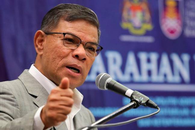 Home Minister Datuk Seri Saifuddin Nasution Ismail. - BERNAMApix