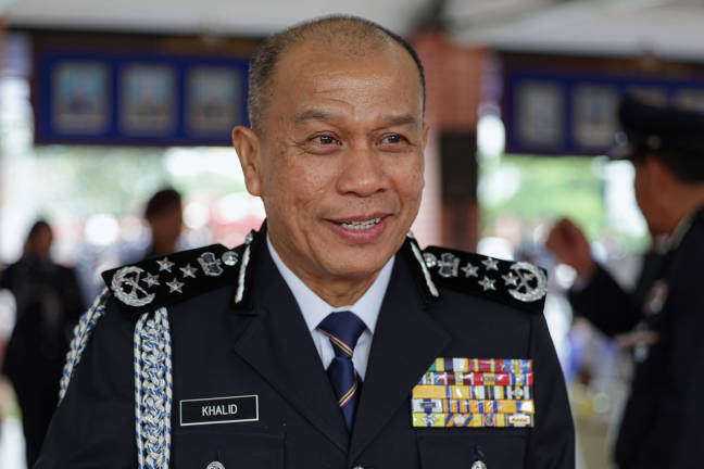 Inspector-General of Police Datuk Seri Mohd Khalid Ismail. - BERNAMA