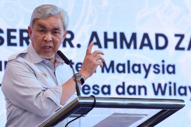 Deputy Prime Minister, Datuk Seri Dr Ahmad Zahid Hamidi. - BERNAMApix