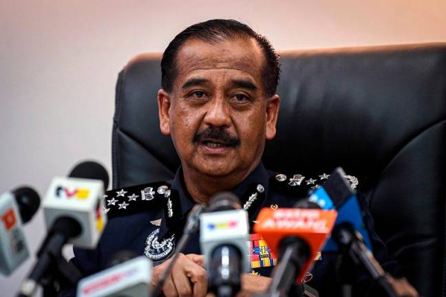 Ketua Polis Negara, Tan Sri Razarudin Husain. - fotoBERNAMA