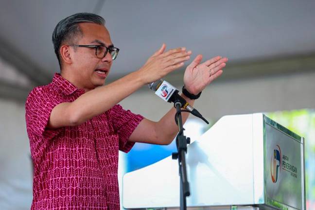 Communications Minister, Fahmi Fadzil. - BERNAMApix