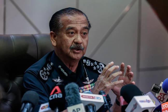 Ketua Polis Negara, Tan Sri Razarudin Husain. - fotoBERNAMA