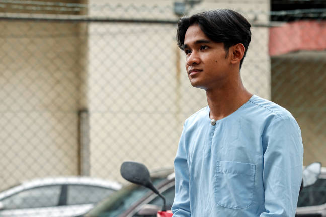 Mohamad Alif Nasnawi, 21, at the Forensics Department of Hospital Raja Permaisuri Bainun (HRPB) in Ipoh.