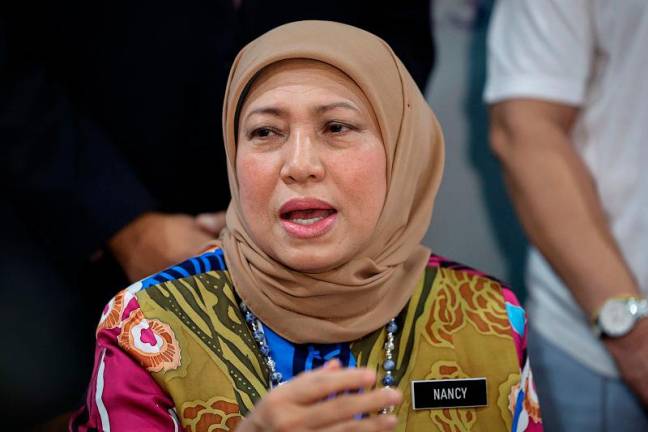 Women, Family, and Community Development Minister, Datuk Seri Nancy Shukri. - BERNAMApix