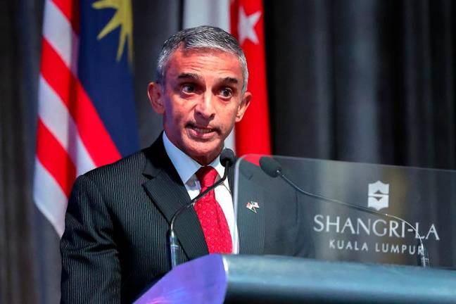 High Commissioner of Singapore to Malaysia, Vanu Gopala Menon. - BERNAMApix