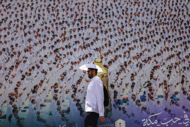 A Muslim worshipper walks on the streets in Saudi Arabia’s holy city of Mecca during the annual Hajj pilgrimage on June 2, 2025. - AFPpix