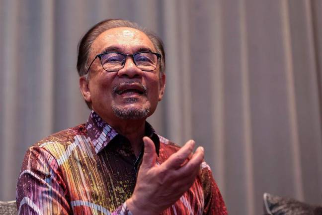 Perdana Menteri, Datuk Seri Anwar Ibrahim. - fotoBERNAMA
