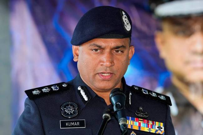 Iskandar Puteri district police chief, ACP M. Kumarasan. - BERNAMApix