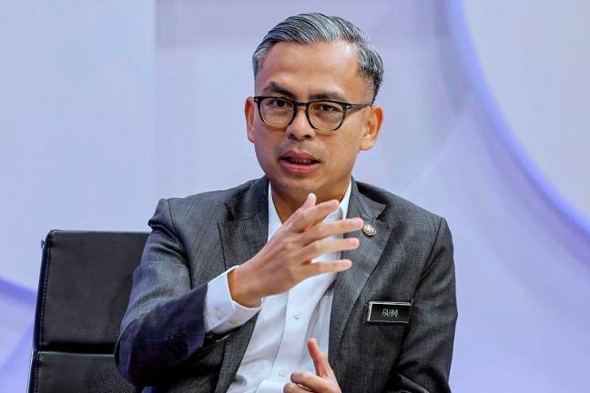 Communications Minister, Fahmi Fadzil. - BERNAMApix