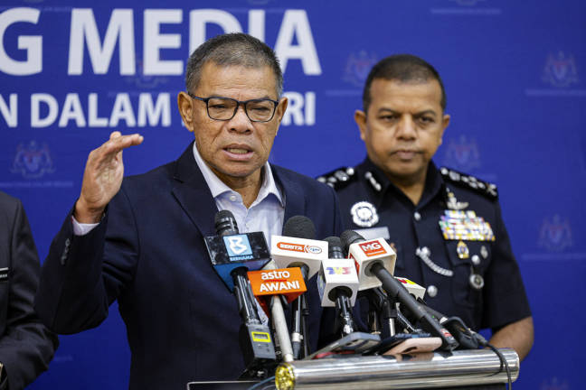 Home Minister Datuk Seri Saifuddin Nasution Ismail. - BERNAMA