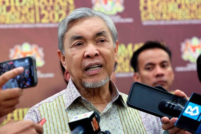 BN Chairman Datuk Seri Dr Ahmad Zahid Hamidi. - BERNAMApix