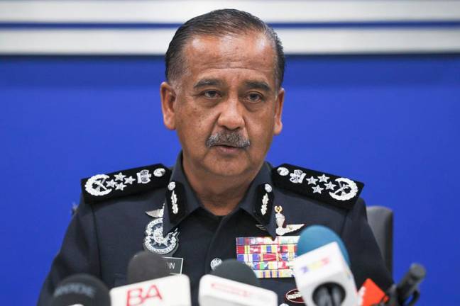 Inspector General of Police, Tan Sri Razarudin Husain. - BERNAMApix