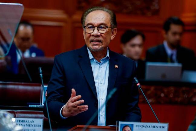 Perdana Menteri, Datuk Seri Anwar Ibrahim. - fotoBERNAMA