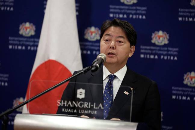 Japanese Chief Cabinet Secretary, Yoshimasa Hayashi. - BERNAMApix