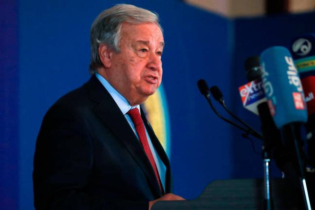 UN chief Antonio Guterres. - AFPpix